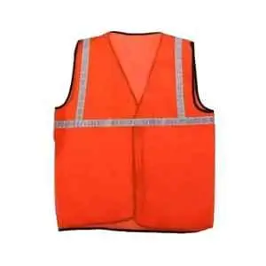 OOS-Safety Equipments-orange polyester safety jacket